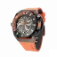 Orologio Mazzucato bracciale da uomo nero con elastico RIM Scuba Black / Orange - 48MM Automatic