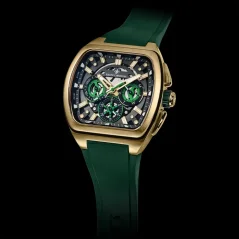 Men's gold Ralph Christian watch with a rubber band The Vector Sport - Gilded Grove 47MM
