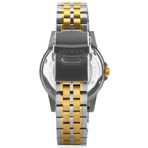 Ανδρικό χρυσό ρολόι Louis XVI με ατσάλινο λουράκι Mirabau Automatique 1116 - Gold 43MM Automatic