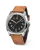 Stříbrné pánské hodinky Undone s koženým páskem Terra Daybreak Suede 37MM