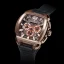Zlaté pánske hodinky Ralph Christian s gumovým pásikom The Phantom Chrono - Rose Gold 44MM