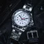 Miesten hopeinen Marathon Watches -kello teräshihnalla Arctic Edition Jumbo Day/Date Automatic 46MM