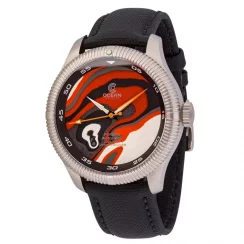 Stříbrné pánské hodinky Oceancrawler Watches s kevlarovým páskem Champion Diver Fordite Type B - Automatic 44MM