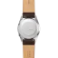 Men's silver Praesidus watch with leather strap Rec Spec - White Sunray Brown Leather 38MM Automatic