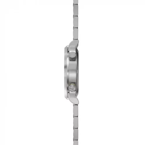Męski srebrny zegarek Circula Watches ze stalowym paskiem SuperSport - Petrol 40MM Automatic