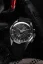 Men's silver Vulcain watch with leather strap Nautical Heritage Black Beige Patina Steel Triple Caseback - Black Plain 42MM Automatic