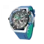 Men's Mazzucato black watch with rubber strap RIM Scuba Black / Blue - 48MM Automatic
