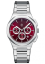Męski srebrny zegarek NYI Watches ze stalowym paskiem Madison - Silver 42MM