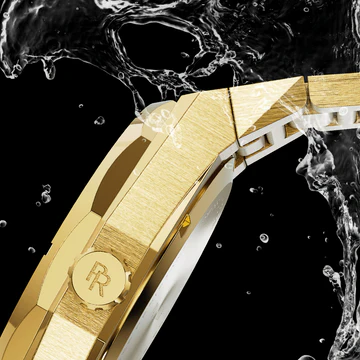 Relógio Paul Rich ouro para homem com bracelete em aço Star Dust II Moonphase - Gold 43MM