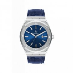 Silver men's Paul Rich watch with a genuineDeep Dive - Leather 45MM