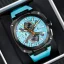 Men's black Ralph Christian watch with a rubber band The Titan Chrono Aqua Volt 45,5MM
