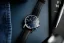 Men's silver Henryarcher watch with leather strap Kvantum - Matriks Nero 41MM