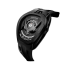 Orologio da uomo nero Tsar Bomba Watch con un braccialetto di gomma TB8213 - All Black Automatic 44MM