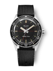 Relógio Nivada Grenchen bracelete de prata com borracha para homem Antarctic Diver No Date 32044A01 38MM Automatic
