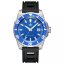 Silber Herrenuhr Phoibos Watches mit Gummiband Levithan PY032B DLC 500M - Automatic 45MM