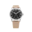 Stříbrné pánské hodinky Praesidus s koženým páskem DD-45 Factory Fresh 38MM Automatic