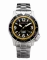 Men's silver Momentum Watch with steel strap Torpedo Blast Eclipse Solar Yellow 44MM