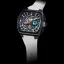 Černé pánské hodinky Ralph Christian s gumovým páskem The Vector Sport - Polar Flux 47MM