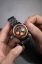 Orologio da uomo Nivada Grenchen nero con cinturino in acciaio Chronoking Mecaquartz Steel Black 87041Q10 38MM
