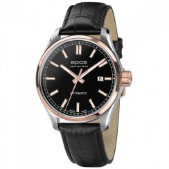 Men's rosegold Epos watch with leather strap Passion 3501.132.34.15.25 41MM Automatic