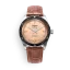 Men's silver Vulcain watch with leather strap Skindiver Nautique - Brown - BROWN CALF SKIN LEATHER ALLIGATOR-PRINTED 44,5MM Automatic