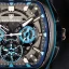 Černé pánské hodinky Ralph Christian s gumovým páskem The Vector Sport - Atlantic Pulse 47MM