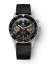 Relógio Nivada Grenchen pulseira de borracha prateada para homens Chronoking Manual 87033M01 38MM