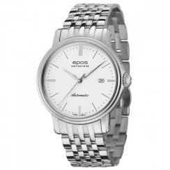 Stříbrné pánské hodinky Epos s ocelovým páskem Emotion 3390.152.20.10.30 41MM Automatic
