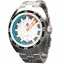 Stříbrné pánské hodinky NTH Watches s ocelovým páskem DevilRay With Date - Silver / White Automatic 43MM