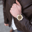 Relógio Zinvo Watches masculino com cinto de couro genuíno Blade - Gold 44MM