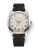 Men's silver Nivada Grenchen watch with leather strap Antarctic 35001M15 35MM