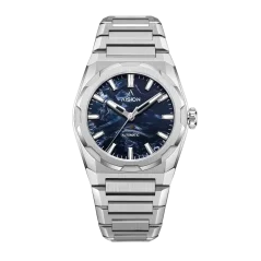 Men's silver Aisiondesign Watch with steel strap HANG Crafts - Pietersite Dial 40MM Automatic