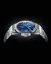 Strieborné pánske hodinky Nivada Grenchen s textilným opaskom F77 STAINLESS STEEL LAPIS LAZULI 68009A77-BC 37MM Automatic