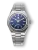 Stříbrné pánské hodinky Nivada Grenchen s ocelový páskem F77 Blue No Date 68001A77 37MM Automatic