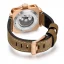 Montre Aquatico Watches pour homme de couleur or avec bracelet en cuir Charger Bronze Charger Bronze Green Dial Automatic 43MM