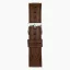 Relógio Nordgreen prata para homens com pulseira de couro Philosopher Brown Leather / Silver 36MM