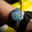 Montre Circula Watches pour homme de couleur argent avec bracelet en caoutchouc DiveSport Titan - Petrol / Black DLC Titanium 42MM Automatic