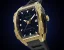 Herrenuhr in Gold Paul Rich Watch mit Gummiband Frosted Astro Mason - Gold 42,5MM