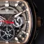 Černé pánské hodinky Ralph Christian s gumovým páskem The Vector Sport Copper Eclipse 47MM