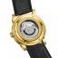 Χρυσά ανδρικά ρολόγια Zinvo με λουράκι από γνήσιο δέρμα Blade 12K - Black 44MM