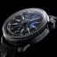 Čierne pánske hodinky Bomberg Watches s gumovým pásikom AUTOMATIC SPARTAN BLUE 43MM Automatic