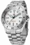 Ασημένιο ρολόι NTH Watches για άντρες με ιμάντα από χάλυβα Barracuda No Date - Polar White Automatic 40MM