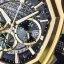 Zlaté pánské hodinky Ralph Christian s gumovým páskem The Equinox Chrono - Golden Eclipse 47MM