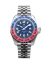 Men's silver Momentum Watch with steel strap Sea Quartz GMT Pepsi - Stainless Steel 42MM