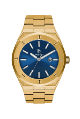 Men's Paul Rich gold watch with steel strap Royal Touch 45MM