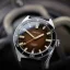 Reloj Circula Watches plata para hombre con banda de goma AquaSport II - Brown 40MM Automatic