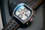 Męski srebrny zegarek Straton Watches ze skórzanym paskiem Speciale White Panda 42MM