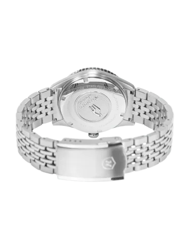 Relógio Nivada Grenchen prata para homem com bracelete em aço Antarctic Diver 32038A04 38MM Automatic