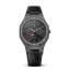 Miesten musta Valuchi Watches - kello nahkarannekkeella Lunar Calendar - Gunmetal Black Leather 40MM