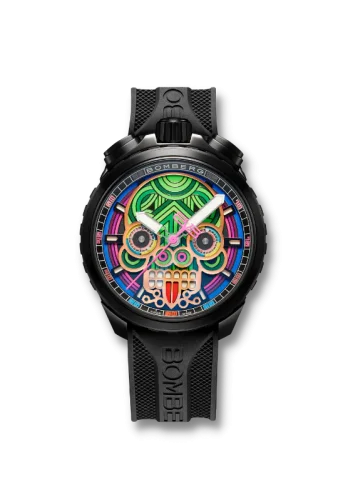Orologio da uomo Bomberg Watches colore nero con elastico MAYA GREEN 45MM